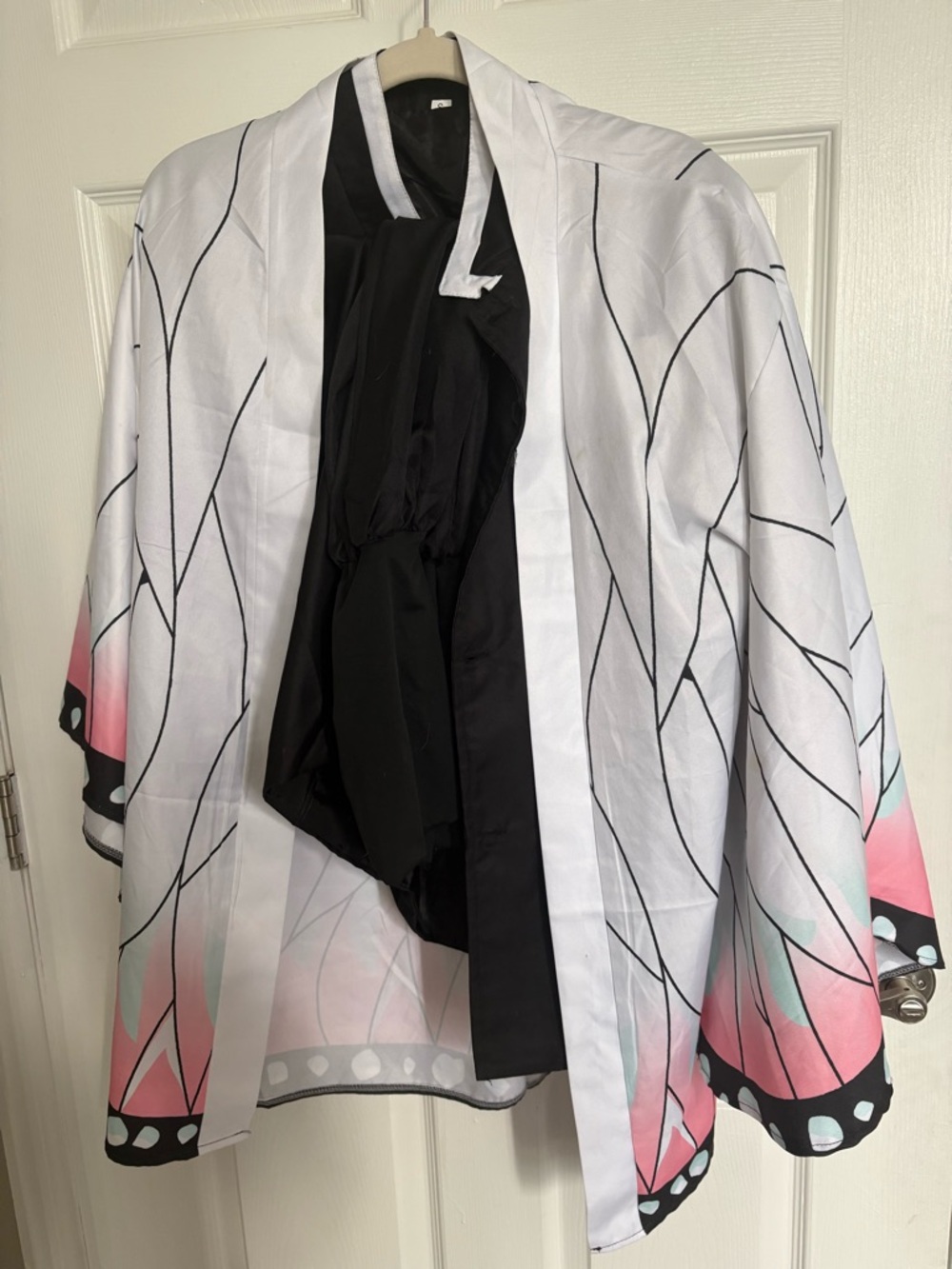 Shinobu Demon Slayer Cosplay Costume, Full set (Haori, Pants, and shirt) Size S